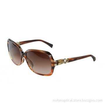 Delicate tortoise acetate sunglasses with trim for women